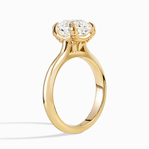 Evergreen Cathedral Ring - Old Mine 2.86 ct