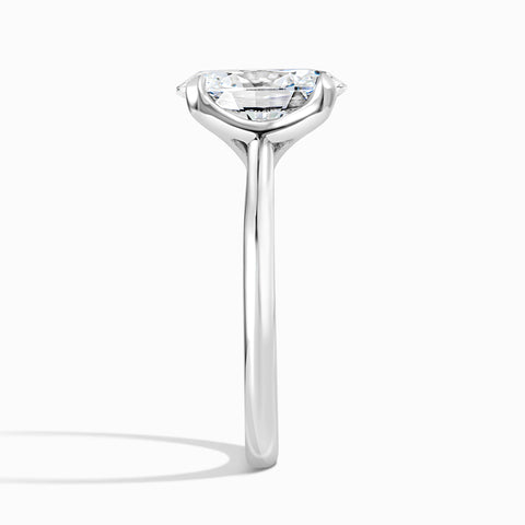 Ocean Wave Cathedral Ring - Oval 3.48 ct