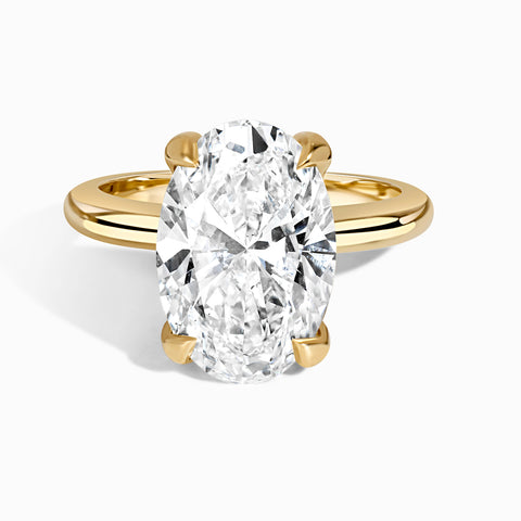 Evergreen Cathedral Ring - Oval 6.1 ct