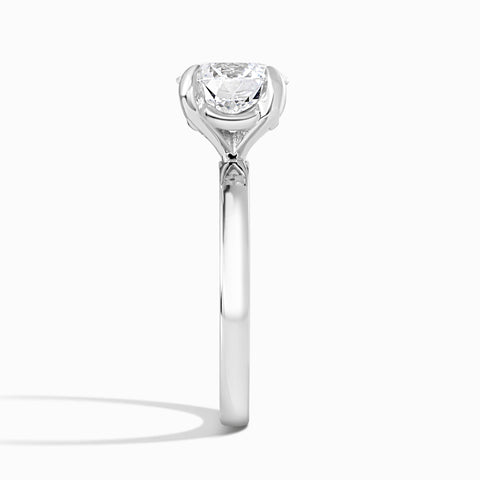 Ocean Wave Solitaire Ring - Round 2.75 ct