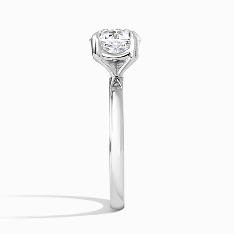 Snowcap Solitaire Ring - European 2.58 ct