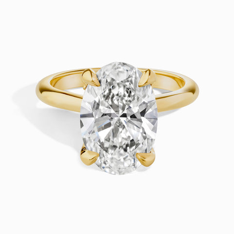Statement Cathedral Hidden Halo Ring - Oval 5.26