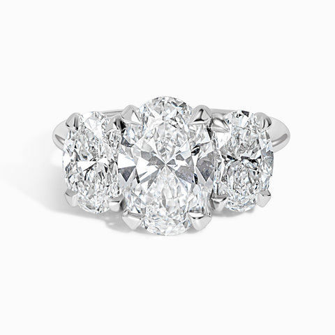 3 Oval Stone Ocean Wave Ring - 5.67 cttw