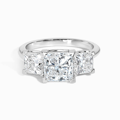 3 Princess Stone Ocean Wave Ring - 4.43 cttw