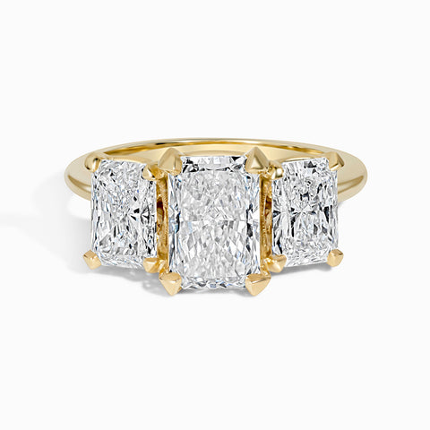 3 Radiant Stone Ocean Wave Ring - 4.11 cttw