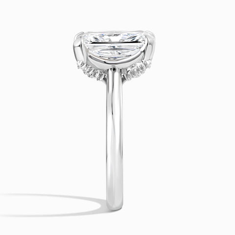 Evergreen Cathedral Ring - Radiant 5.47 ct