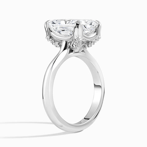 Evergreen Cathedral Ring - Radiant 5.47 ct